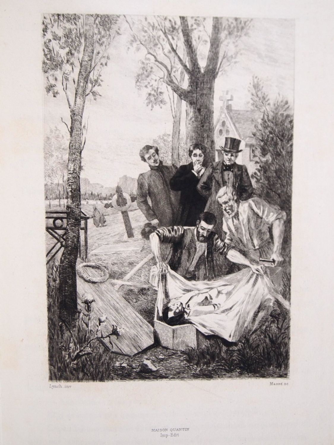 La Dame aux camélias, kuvitusta v. 1887 painokseen
