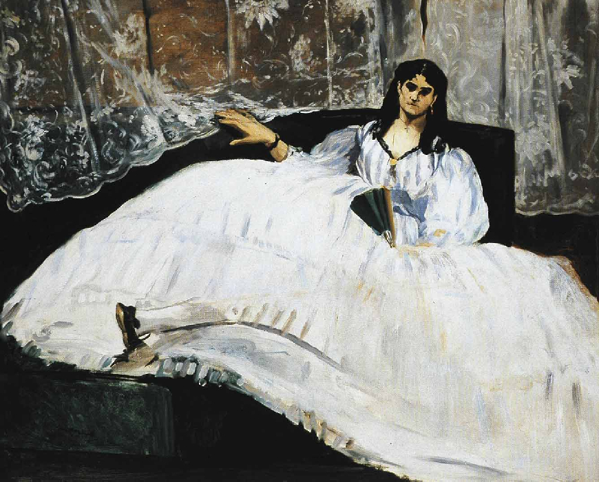 Edouard Manet, La maitresse de Baudelaire allongée, 1862