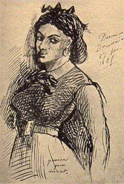 Jeanne Duvalin muotokuva, Charles Baudelaire 1850